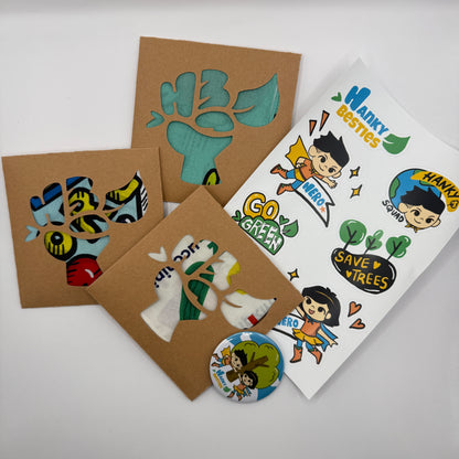 Hanky Besties -  Resuable Kids Hankerchief (30x30 /40x40 cm)