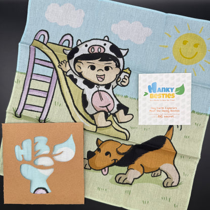 Hanky Besties -  Resuable Kids Hankerchief (30x30 /40x40 cm)